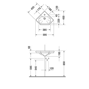 Раковина Duravit 1930 0793420000