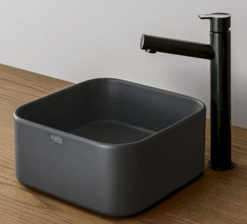 Раковина накладная Cielo Shui Comfort MILAQ BA 25 см черный