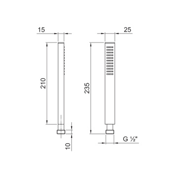 Ручная лейка Fantini Mint хром 90 02 9418