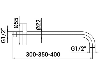 Держатель для душа Mamoli SPARTACO 830L35F