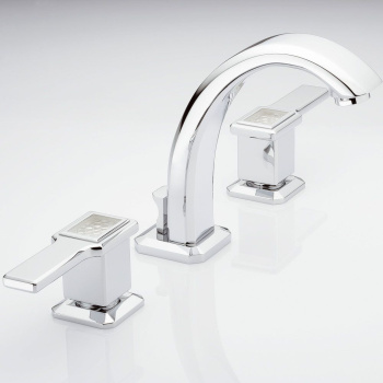 Смеситель для раковины THG Metropolis Cristal Clair A Manettes A2B-A02-151 хром