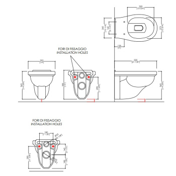 Унитаз подвесной Devon&Devon Blues IBWCSBLUES белый