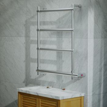 Полотенцесушитель электрический Margaroli Sole 5424704CRNBTS 66x57 хром