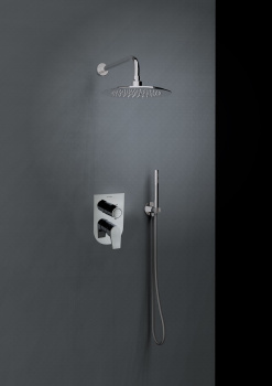 Душевая лейка Ramonsoler прямоугольная 1 режим латунь никель 4716MRNC