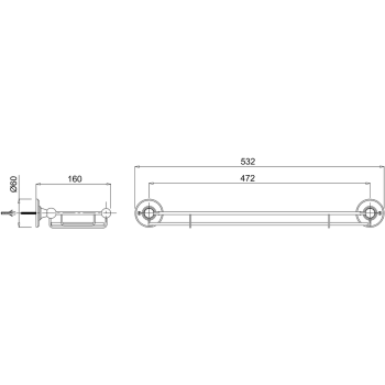 Полка Burlington Gold A18 GOL