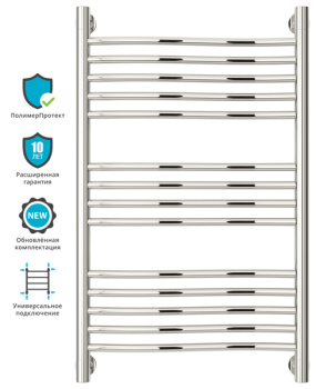 Полотенцесушитель водяной Сунержа Флюид 80x60 00-0222-8060