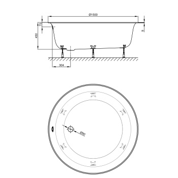 Ножки Bette 110-180 мм (6 шт.) для ванны POND B50-0016