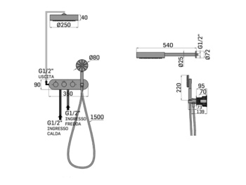 Смеситель для душа Mamoli MONSIEUR 299200000021