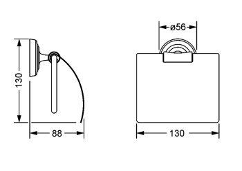 Держатель для туалетной бумаги Jorger Belledor 631.00.014.000 chrome