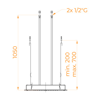 Верхний многофункциональный душ RGW SP-74 21140274-01