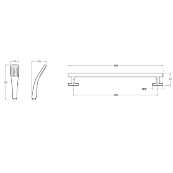 Душевой гарнитур Jacob Delafon EO E99938-CP