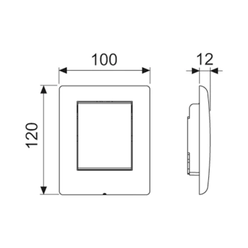 Клавиша смыва Tece Teceplanus Urinal 9242310 сталь