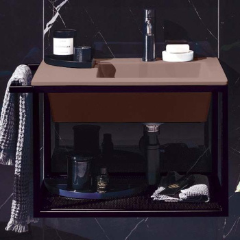 Раковина подвесная Cielo Era ERLA60DX CP 60 см правая розовый