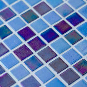 Мозаика на сетке Vidrepur Shell Mix Deep Blue 552/555 м2