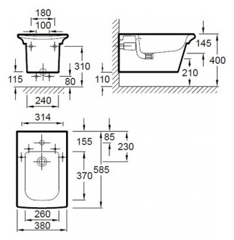 Подвесное биде Jacob Delafon Stillness E1304-00 с крышкой-сиденьем микролифт