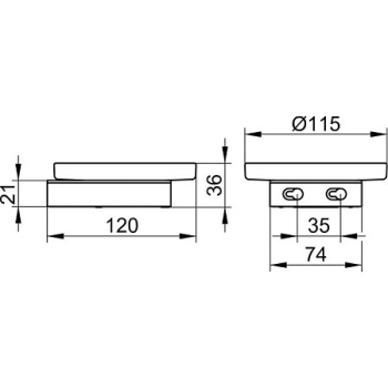 Мыльница Keuco Smart.2 14755019000 хром