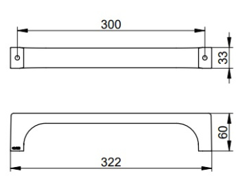 Поручень Keuco Edition 11 11107290000 красное золото шлифованное