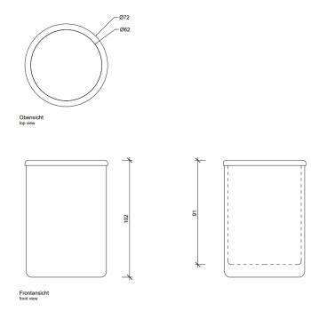Стакан настольный Decor Walther Crack BER французское стекло Craquele, золото 933120