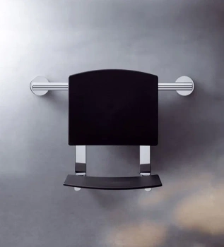 Сиденье складное Keuco Plan Care 34981010037 темно-серый\хром