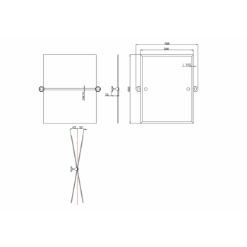 Зеркало Burlington A59 GOLD-R золото