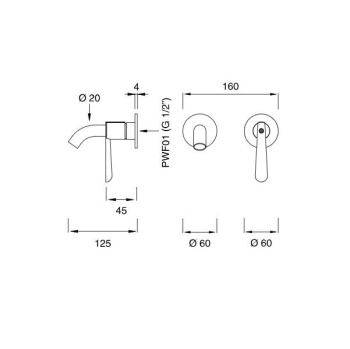 Смеситель для ванны CЕА Design Lutezia Plus LTZ 21 S сталь