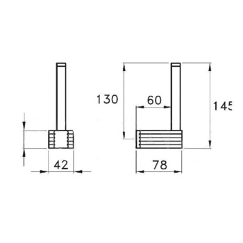 Держатель запасного рулона туалетной бумаги Stella Casanova , подвесной 1035 хром CS 10016 CR00