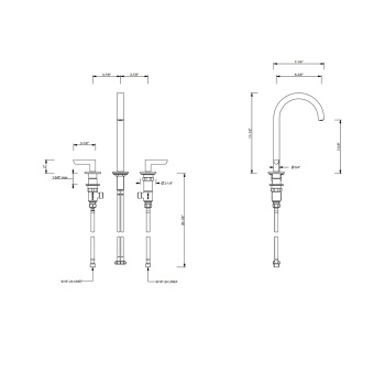 Смеситель для раковины Fantini Icona Deco 53 95 R107W никель
