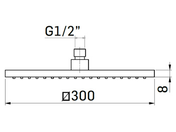 Верхний душ Mamoli EUCLIDE 858S00K
