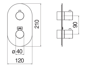Смеситель для ванны Nobili Seven WE00102/TRCP золото