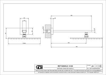 Верхний душ Gessi 15185.030 Copper PVD