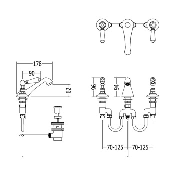 Смеситель для раковины Devon&Devon Dandy MARF46NKS никель