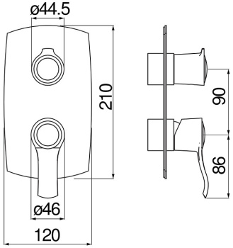 Смеситель для ванны Nobili Sofi WE81102/SIGDP золото