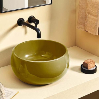 Раковина накладная Cielo Le Bacinelle BATO AM 43 см коричневый