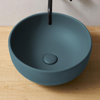 Раковина накладная Cielo Shui SHBA40 PL 40 см голубой