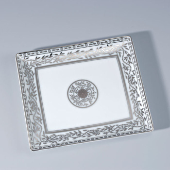 Поднос керамический THG Marquise Blanc Decor Platine A7G-A02-4613 белый