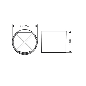 HG WallStoris Стакан, матовый белый