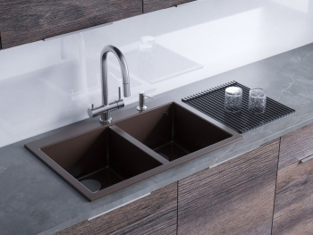 Мойка кухонная Omoikiri Bosen 80-2-BE ваниль 4993837