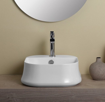 Раковина накладная Simas Sharp SH07bi*1 42 см белый