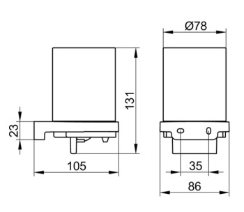 Дозатор для жидкого мыла Keuco Collection Moll 12752219000 нержавеющая сталь\белое стекло