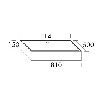 Burgbad Crono Раковина 81x50 см, 1 отв., цвет: белый MWDU081C0001*1