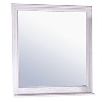 Зеркало ASB-Woodline Берта 85см белый c серебряной патиной 10121