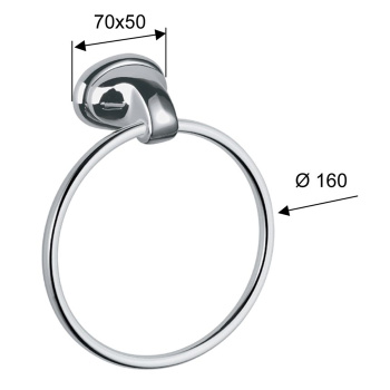 Полотенцедержатель Daniel Revival Acc.B. REPA970 vr 64 медь vecchio rame