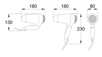 Фен для волос Nofer Hotel Line 02010.W
