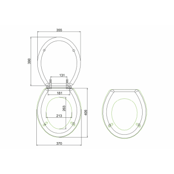 Сиденье для унитаза Burlington S48 черный