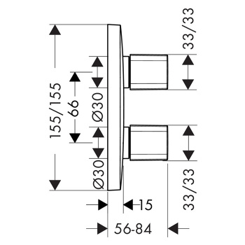 Переключатель потоков hansgrohe PuraVida iControl 15777000