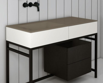 Раковина встраиваемая Cielo Milano MILASF AN 120 см коричневый