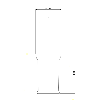 Nicolazzi 1491CR Туалетный ершик напольный, хром
