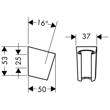 Hansgrohe 28 331 140 Porter'S Держатель ручного душа