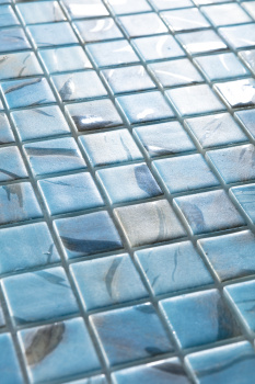 Мозаика на сетке Vidrepur Oasis Blue №7102 25x25 м2