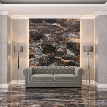 Керамогранит Neodom Luxury Lawa Nero Polished 60x120 см N20331